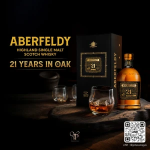 Aberfeldy 21 Years Old Single Malt Scotch Whisky ส่งฟรีทั่วประเทศ