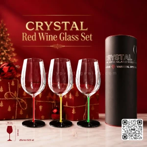 แก้วไวน์แดงคริสตัล Crystal Red Wine Glass Set 3 ใบ 3999 เท่านั้น