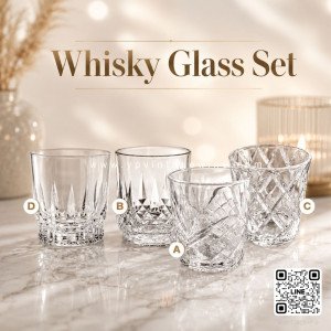 แก้ววิสกี้ Whisky Glass Set 2 ใบ ราคา 499 บาท